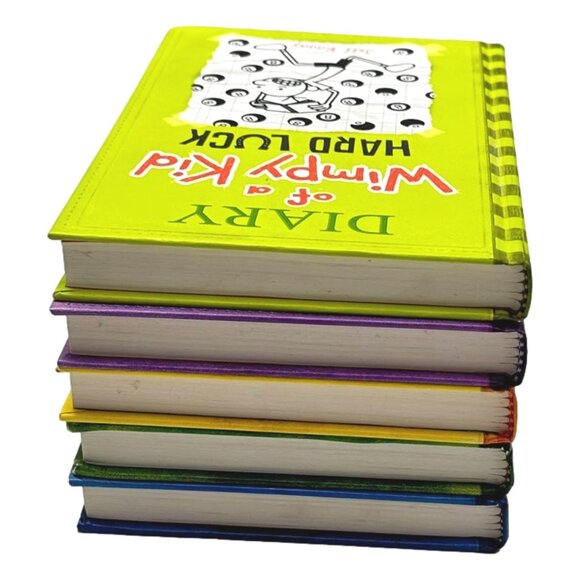 Diary of a Wimpy Kid Lot 5 Jeff Kinney Scholastic Vol 2 3 4 5 8 HC - Picture 4 of 9